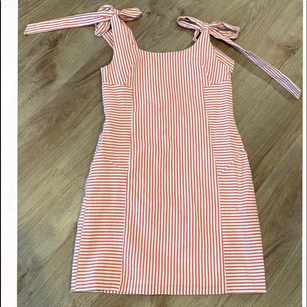 Wayf Pink Striped Dress